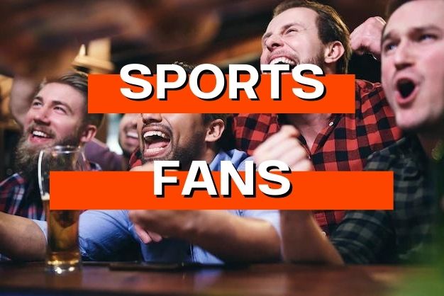 men watching sports on tv cheering team