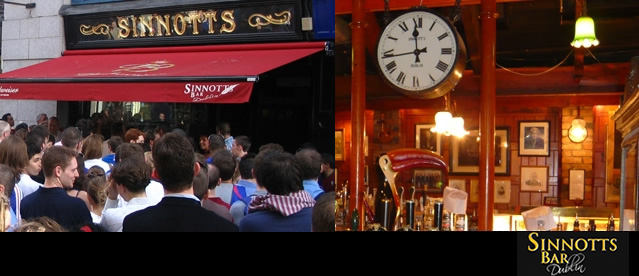 Sinnotts bar sports bars in Dublin